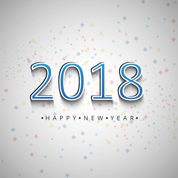 Modern 2018 new year background