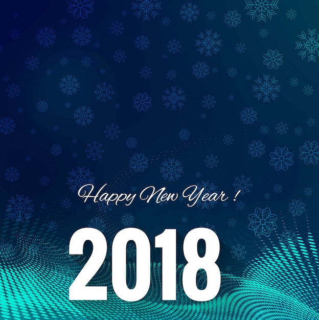 Vector modern 2018 new year colorful background