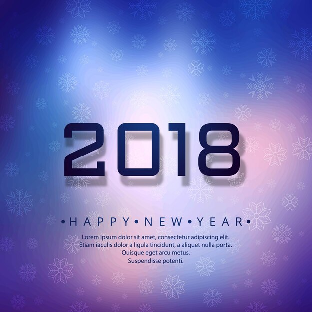 Modern 2018 new year colorful background