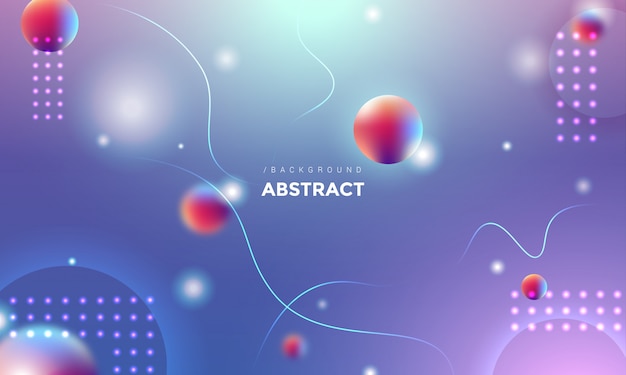 Modern 3D Abstract Round Shape Background