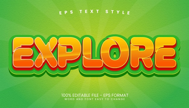 Modern 3D Editable Text Effects