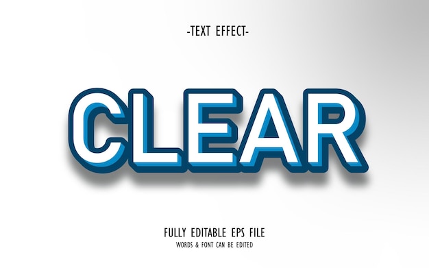 Modern 3d editable text style effect