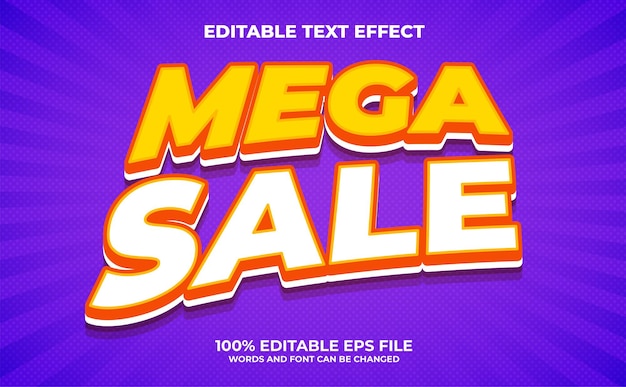 Modern 3d flash sale editable text effect premium vector