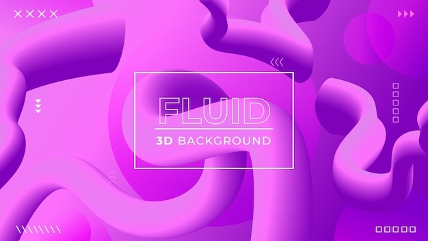 Modern 3D Fluid Background Template