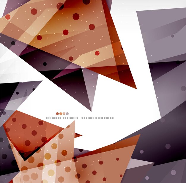 modern 3d glossy overlapping triangles