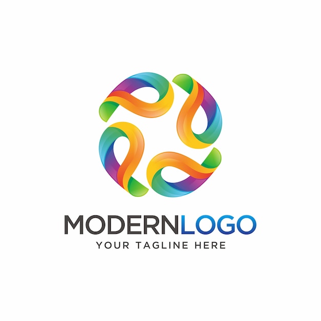 Design moderno del logo 3d