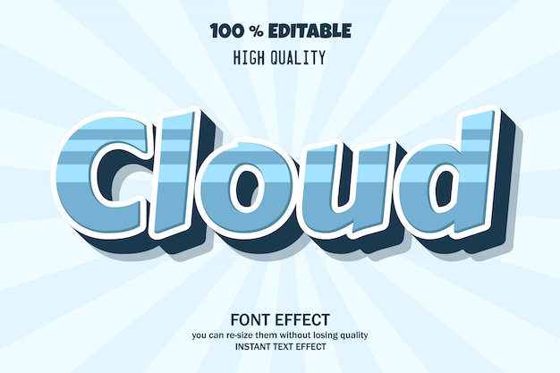 Modern 3d text effect, editable font effect