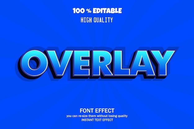 Modern 3d text effect, editable font effect