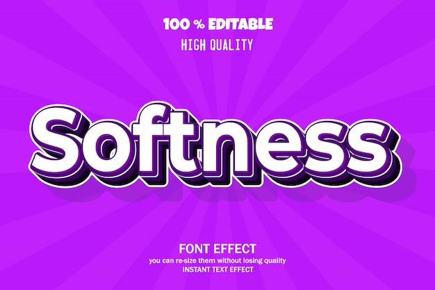 Modern 3d text effect, editable font effect