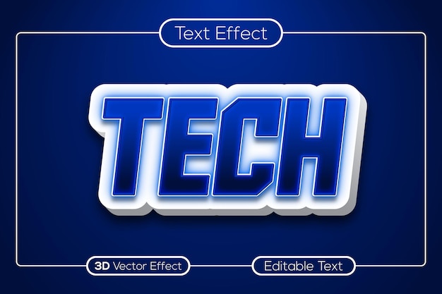 Vettore vettore di effetto testo 3d moderno