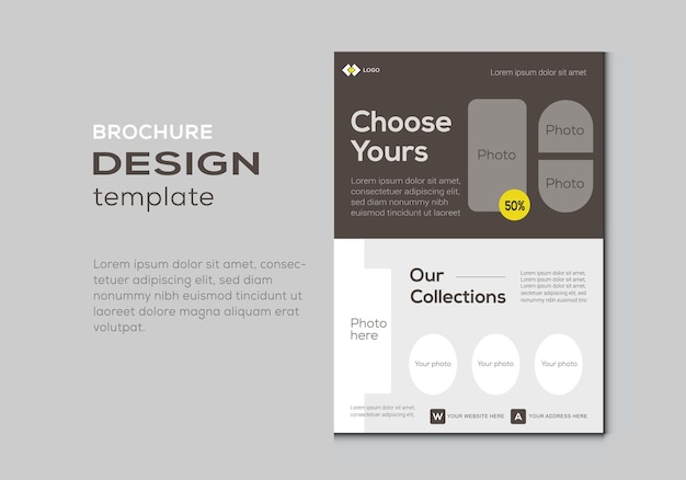 Vector modern a4 product catalog design template brochure layout