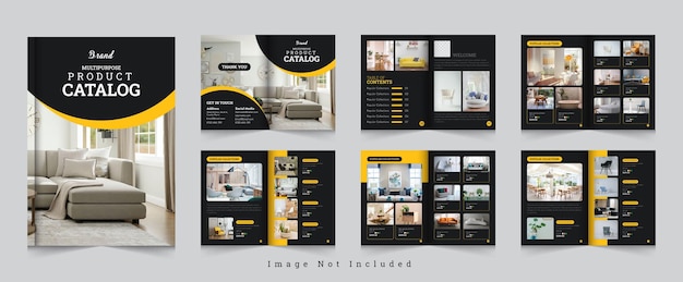modern a4 product catalog design template layout or company product catalog design.