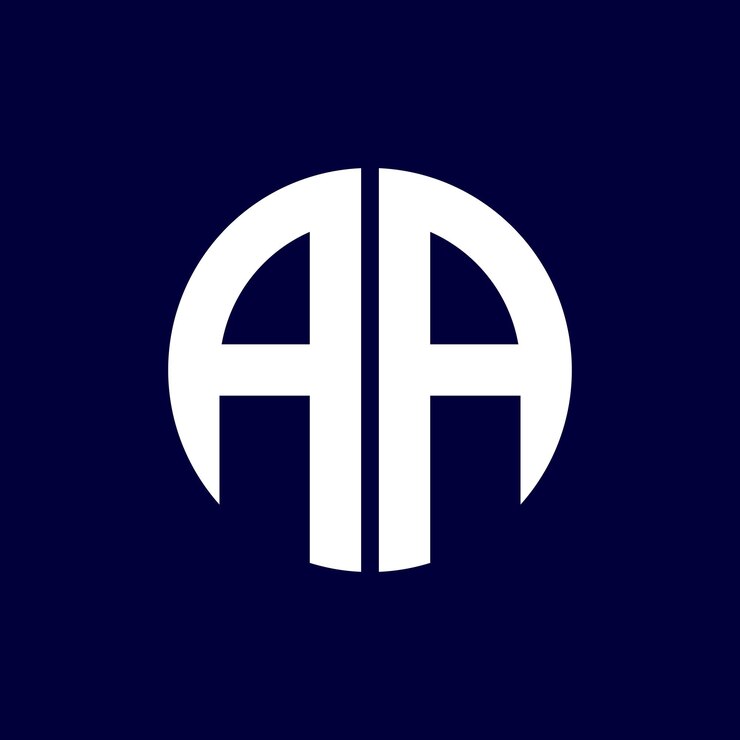 वेक्टर modern aa circle logo design