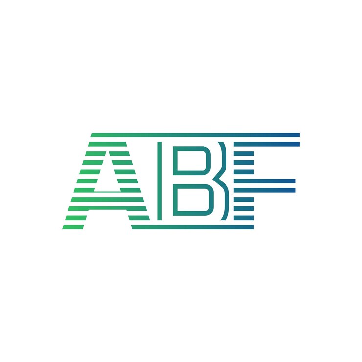 Vector modern abf logo design letter abf minimalist professional and versatile branding icon for business identity