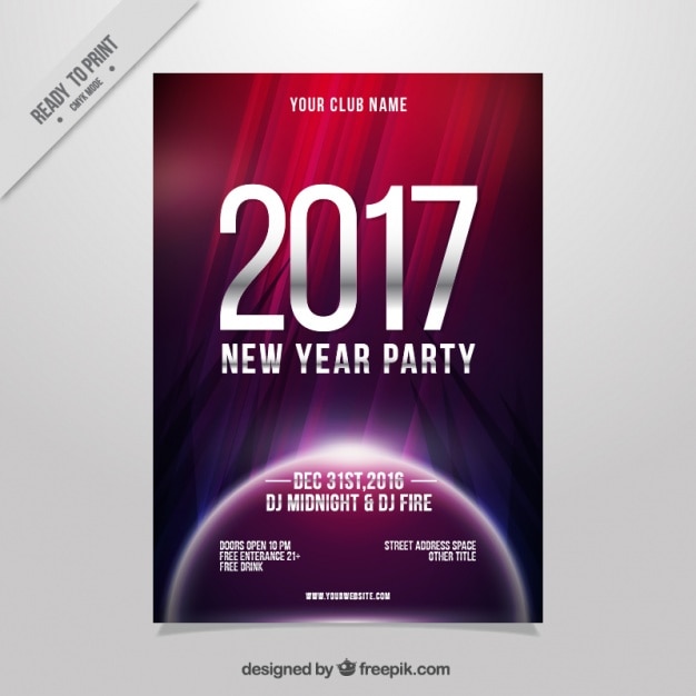 Vector modern abstract 2017 brochure