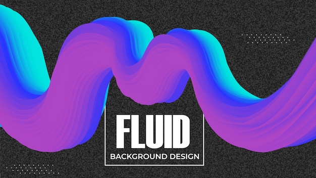 Modern abstract 3d fluid background in vector