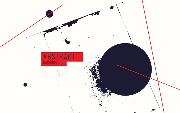 Sfondo geometrico di arte astratta moderna con poster vettoriale piatto in stile minimalista