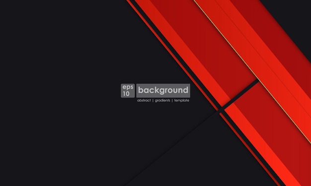 Modern abstract background black and red color