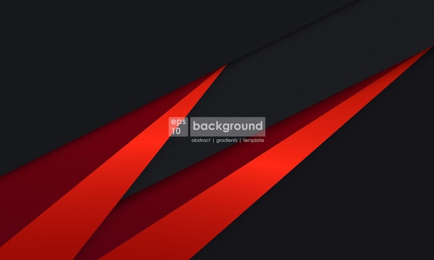 Modern abstract background black and red color