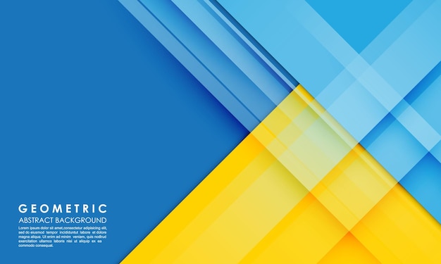 Modern abstract background blue and yellow color