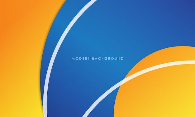 Modern abstract background blue and yellow color