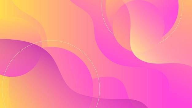 Modern abstract background fluid liquid wave lines and purple pink orange gradient color