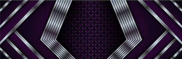 Vector modern abstract background. gradient purple colors. square pattern in the center. gradient silver on diagonal shape