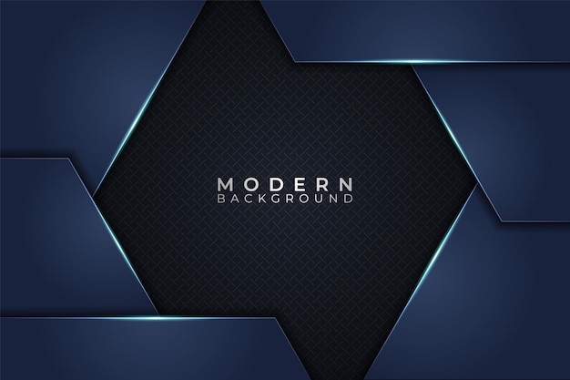 Modern Abstract Background Premium Elegant Overlapped Shiny Blue