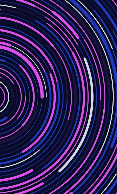 Modern abstract background rotating colorful lines Vector illustration