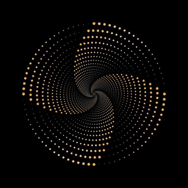 Современная абстрактная фоновая векторная иллюстрация кружащихся точек