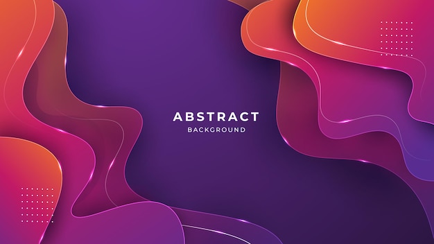 Modern abstract background wallpaper in vibrant color with fluid shape