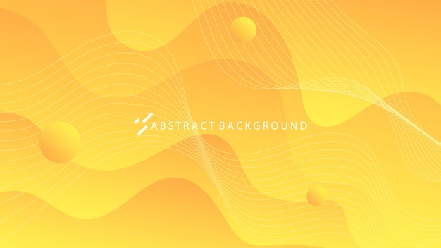 Modern abstract background wave lines fluid liquid motion and orange yellow gradient color