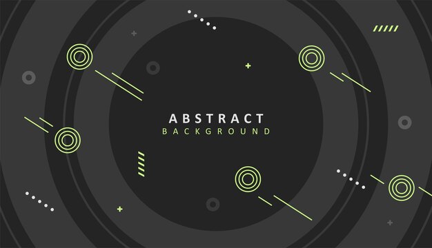 Modern abstract background with black and neon green elements vector design