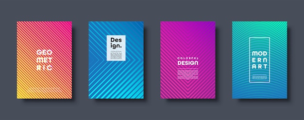 modern abstract background with geometric shapes and lines colorful trendy minimal a template cover