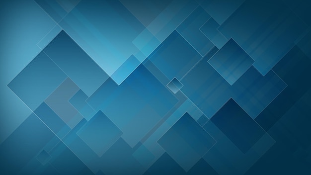 Vector modern abstract background with square mosaic elements and dark blue color