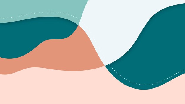 Modern abstract background with waves element and pastel color