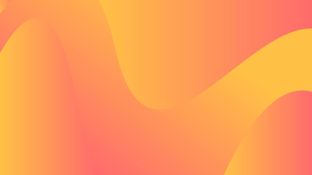 Modern Abstract Background with Waves Element and Pink Orange Color