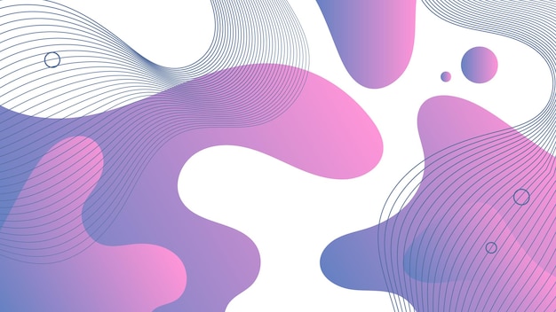 Современный абстрактный фон с волнами, жидким движением и голубым градиентом