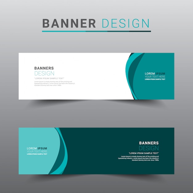 Modern abstract banner template.