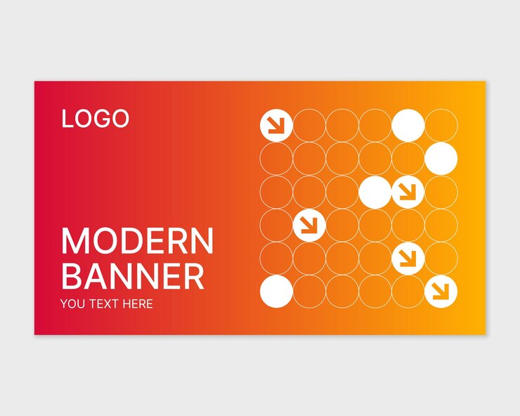 Vector modern abstract banner template
