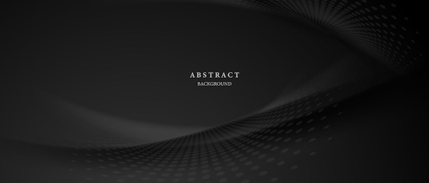 Modern Abstract Black Background With Elegant Elements Vector Illustration