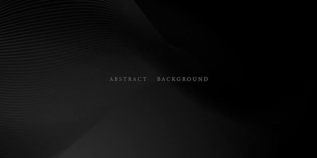 Modern Abstract Black Background With Elegant Elements Vector Illustration