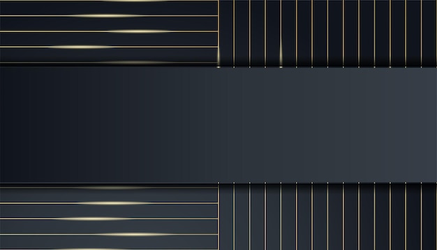 Vector modern abstract black and gold background