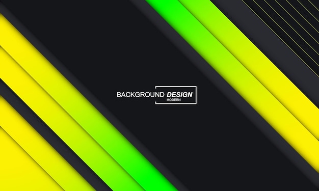 Modern Abstract Black Green and Yellow Color Background