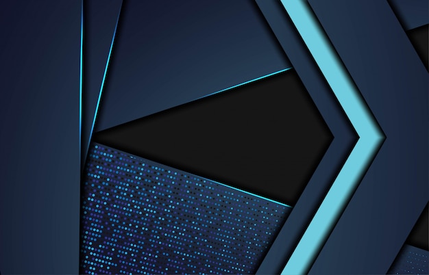 Modern abstract blue background with polygonal shapes