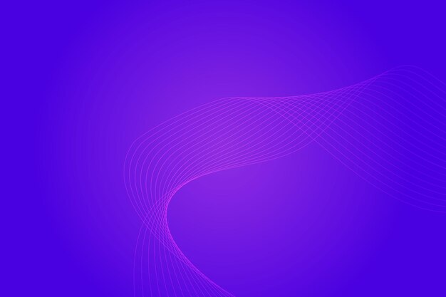 Modern abstract blue purple gradient curve wavy line background