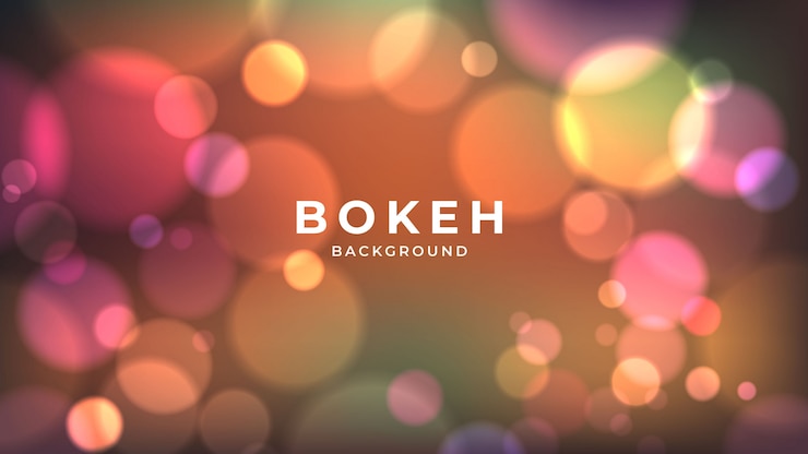 Vector modern abstract bokeh lighting background