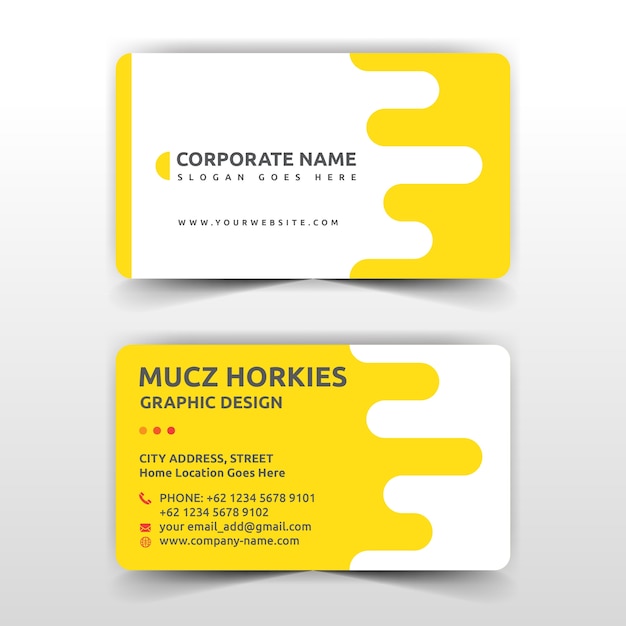Вектор Современный дизайн абстрактной визитной карточки