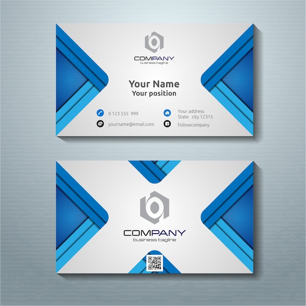 Modern abstract business card template 