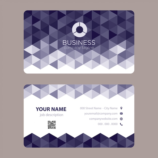 Modern abstract business card